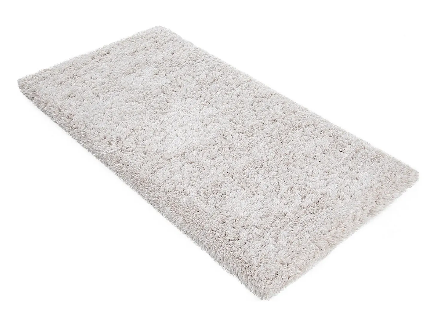 Alfombra reciclada de pelo largo color marfil 160 × 230 cm AIMEE