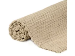 Alfombra rectangular algodón natural 120x180 cm ES46106