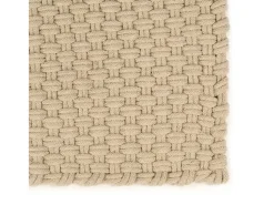 Alfombra rectangular algodón natural 160x230 cm ES88750