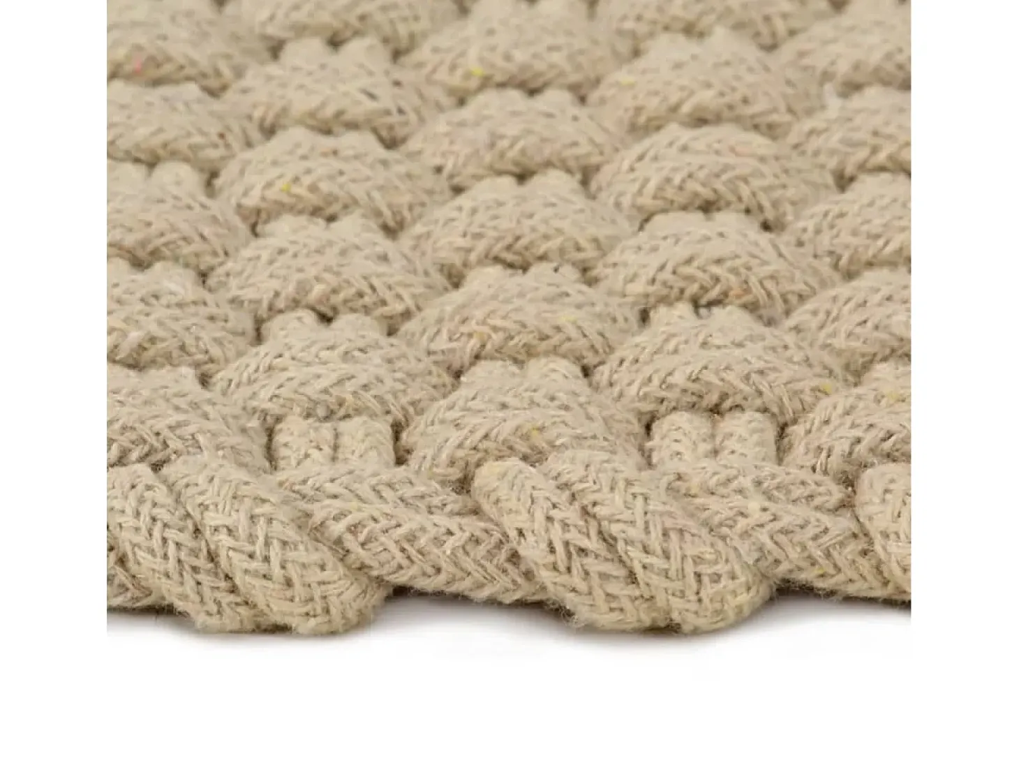 Alfombra rectangular algodón natural 160x230 cm ES88750