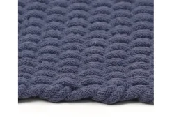 Alfombra rectangular algodón azul marino 180x250 cm ES77441