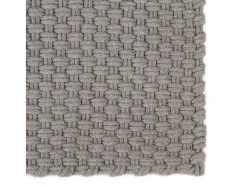 Alfombra rectangular algodón gris 160x230 cm ES23008