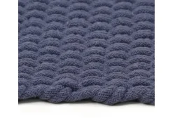 Alfombra rectangular algodón azul marino 160x230 cm ES65642