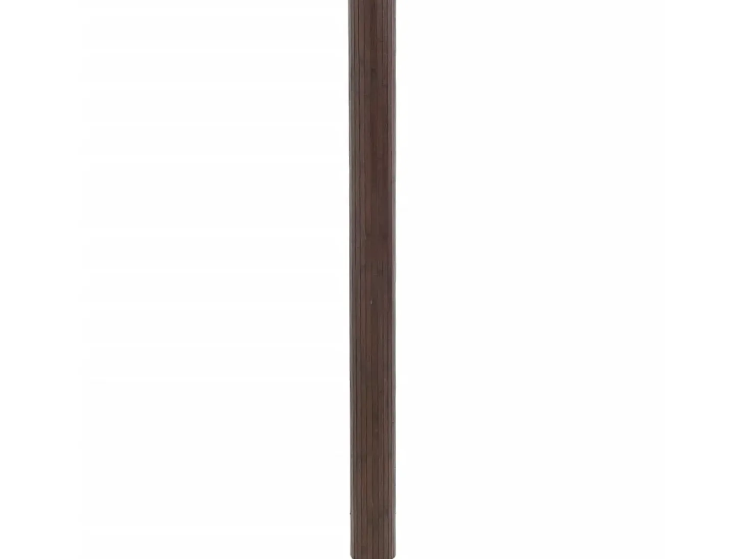 Alfombra rectangular bambú marrón oscuro 80x500 cm