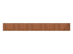 Alfombra rectangular bambú marrón 60x500 cm