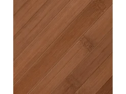 Alfombra rectangular bambú marrón 70x500 cm
