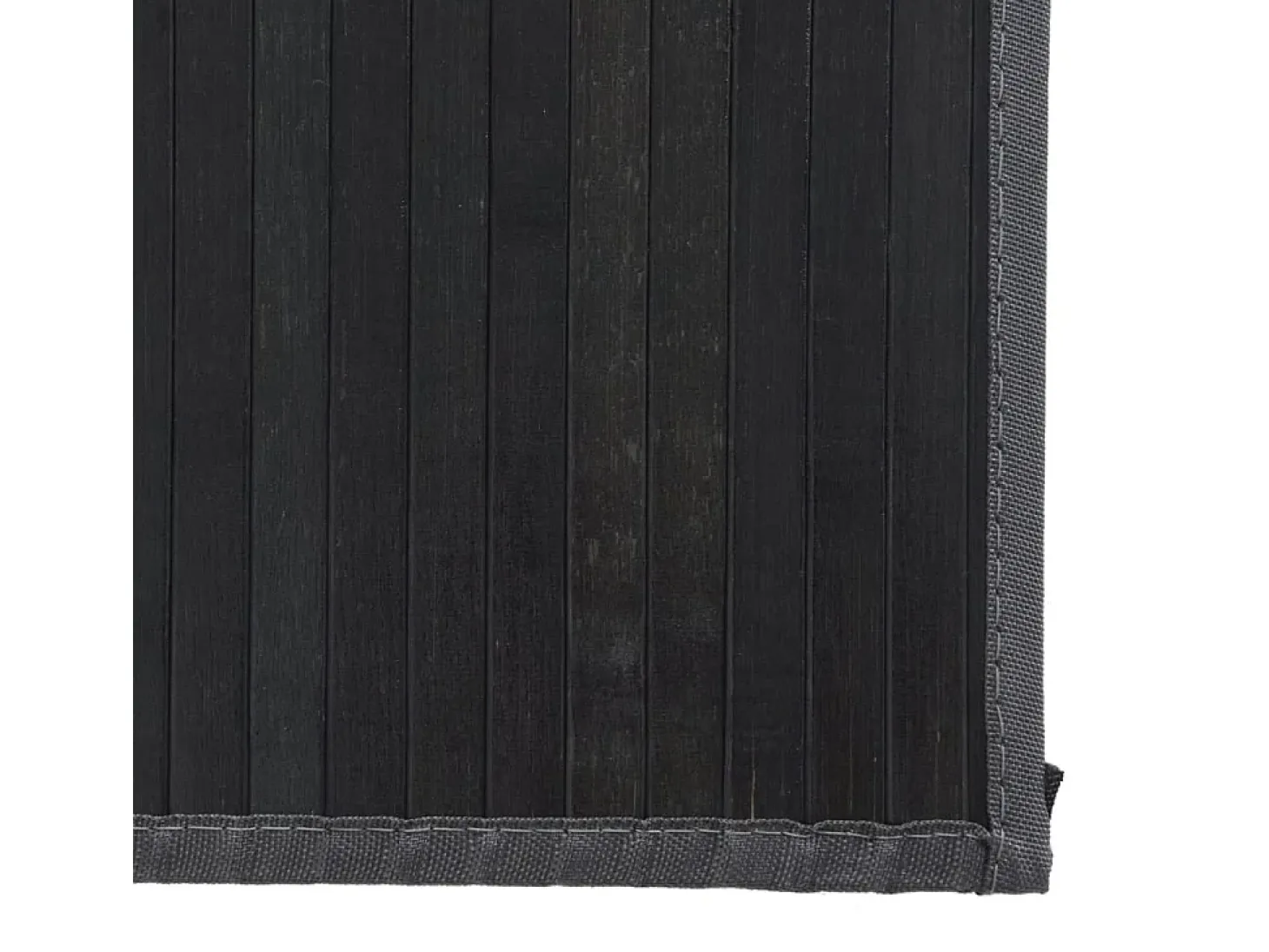 Alfombra rectangular bambú gris 80x1000 cm