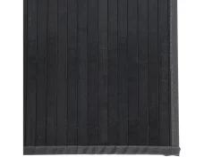 Alfombra rectangular bambú gris 60x1000 cm