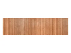 Alfombra rectangular bambú color natural 80x300 cm