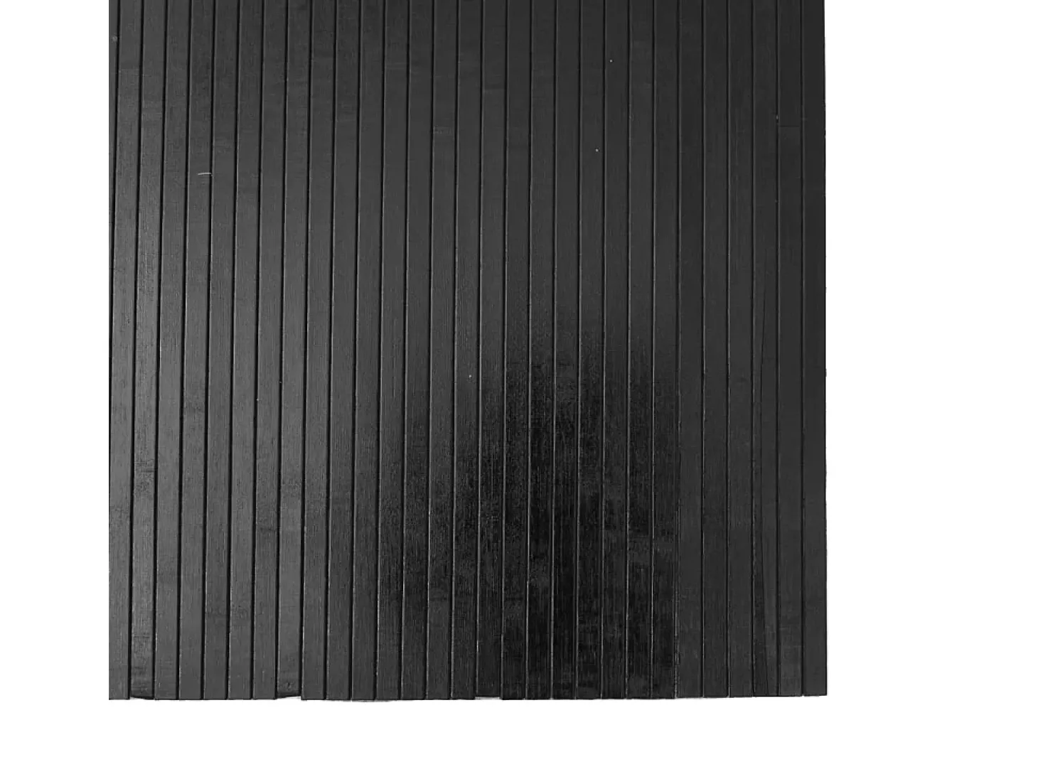 Alfombra rectangular bambú gris 80x400 cm