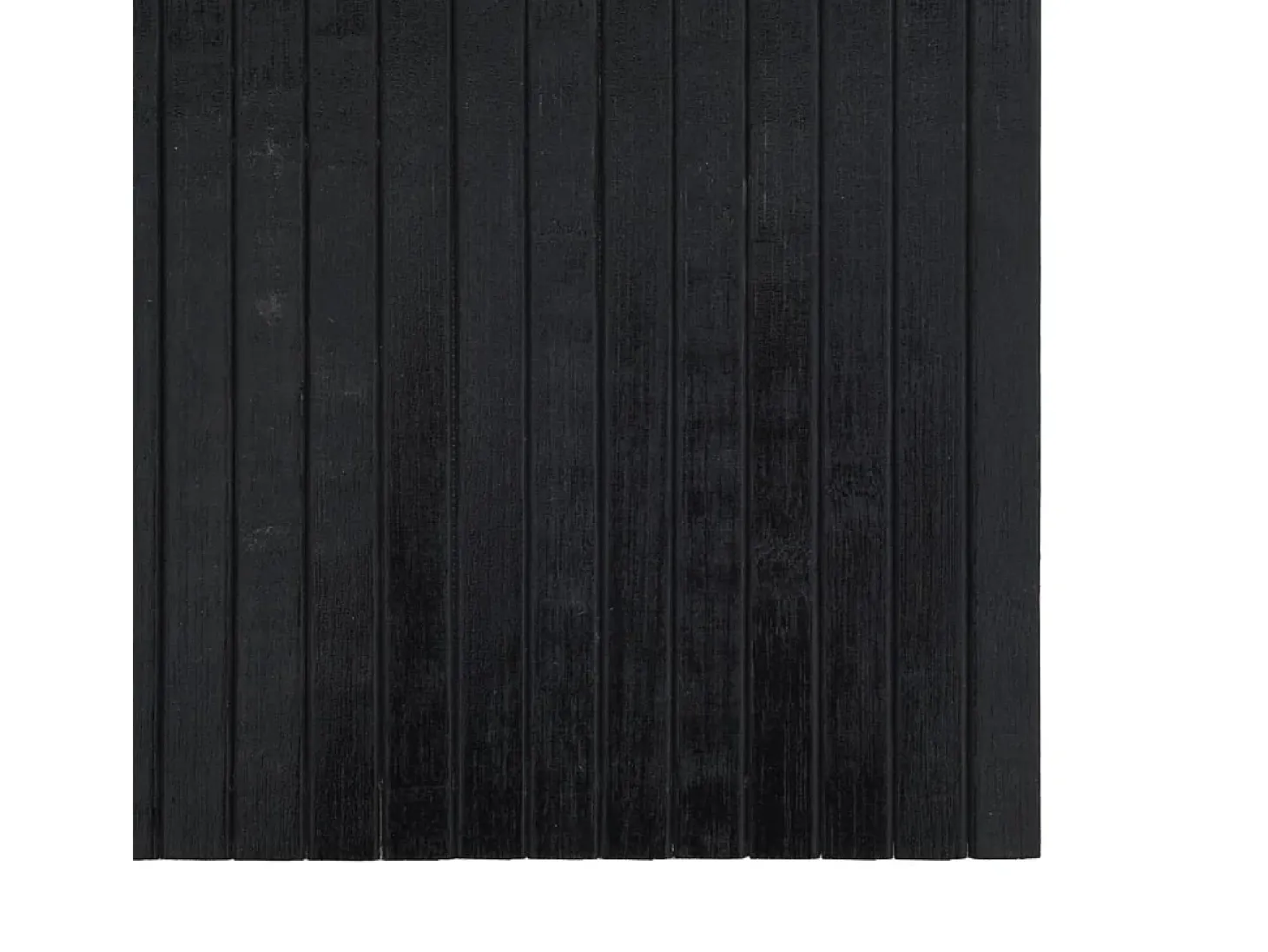 Alfombra rectangular bambú negro 70x200 cm