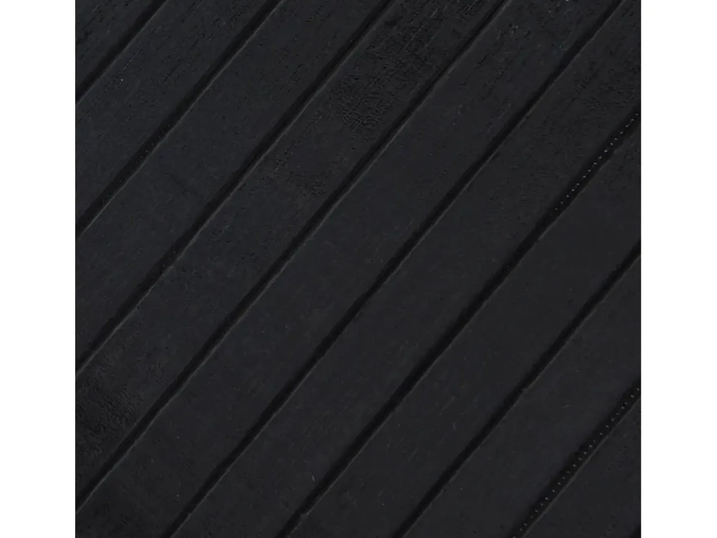 Alfombra rectangular bambú negro 70x200 cm