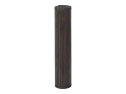 Alfombra rectangular bambú marrón oscuro 100x1000 cm
