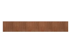 Alfombra rectangular bambú marrón 80x1000 cm
