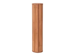 Alfombra rectangular bambú marrón 70x400 cm