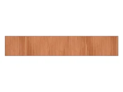 Alfombra rectangular bambú marrón 70x400 cm