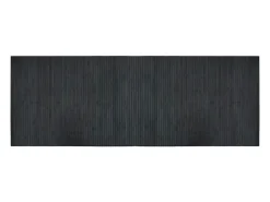 Alfombra rectangular bambú gris 70x200 cm