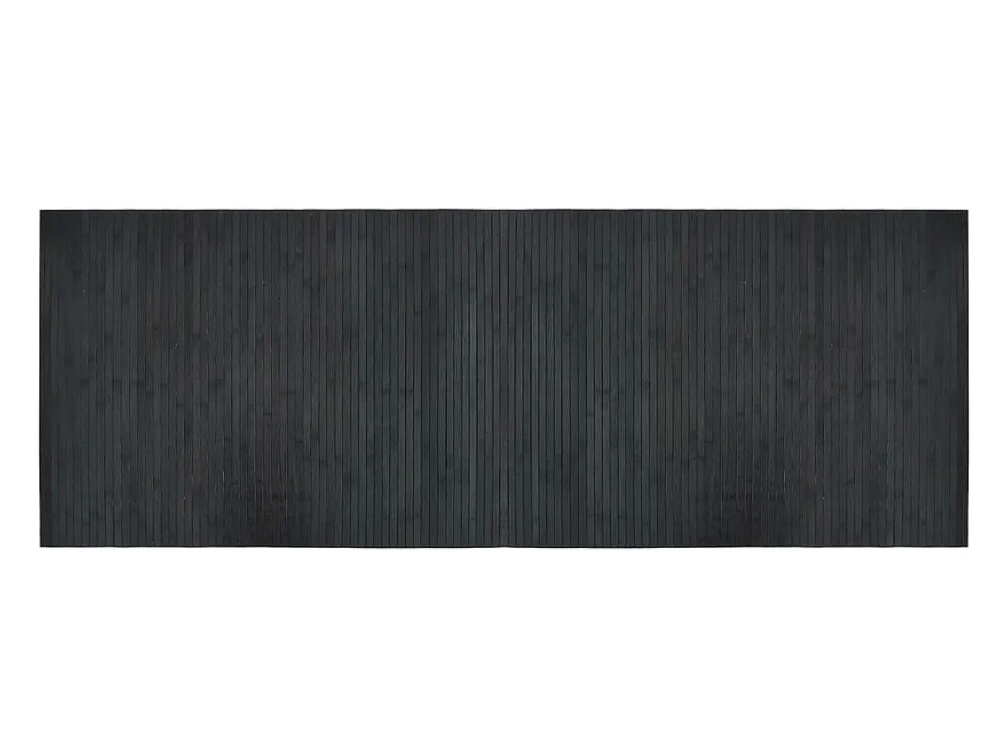 Alfombra rectangular bambú gris 70x200 cm