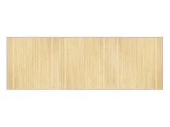 Alfombra rectangular bambú color natural claro 100x300 cm