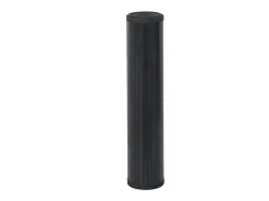 Alfombra rectangular bambú negro 100x1000 cm