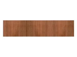 Alfombra rectangular bambú marrón 70x300 cm