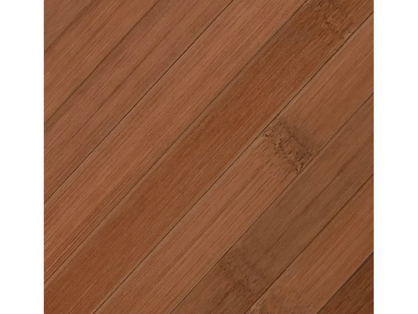 Alfombra rectangular bambú marrón 100x100 cm