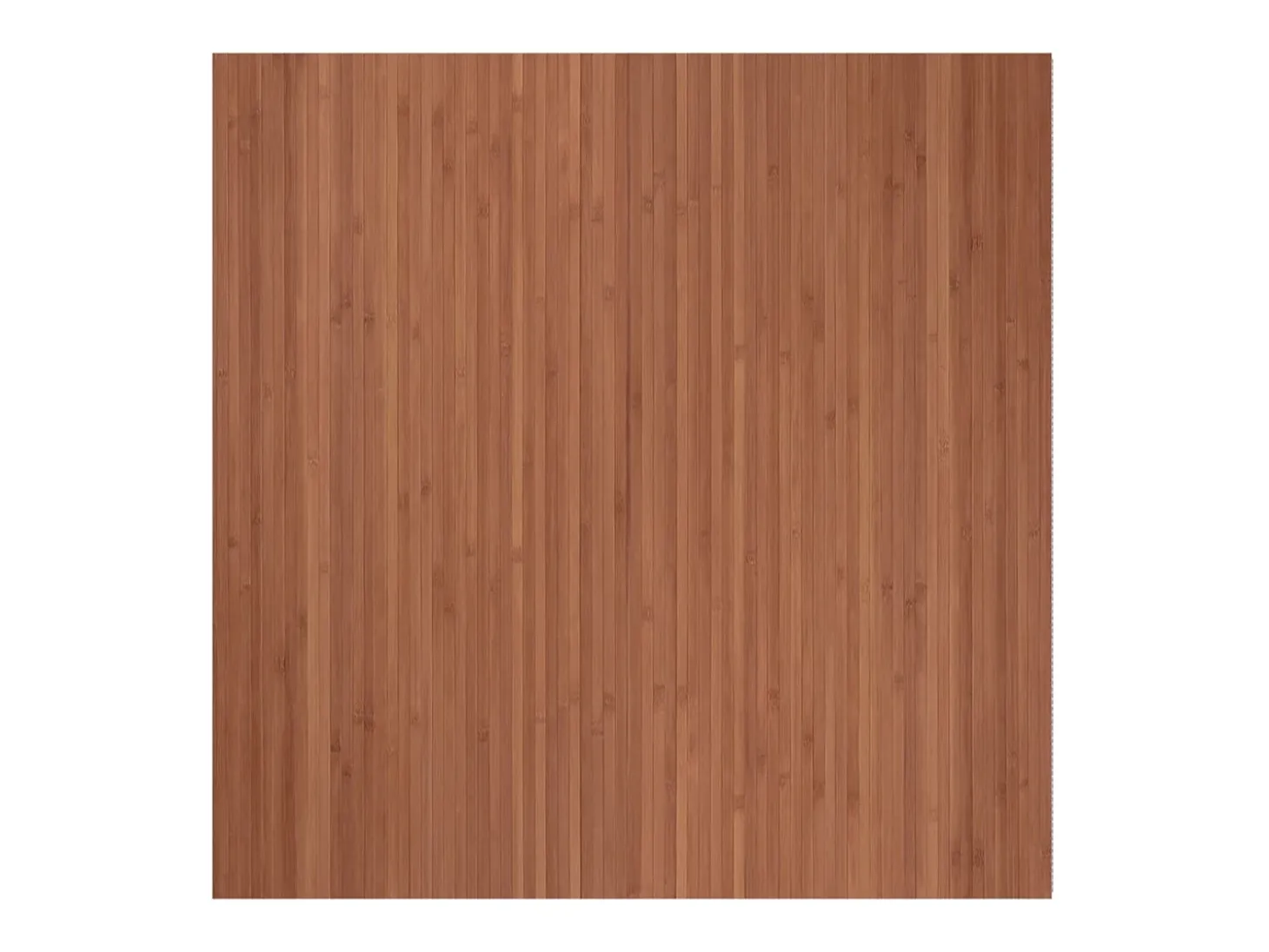Alfombra rectangular bambú marrón 100x100 cm