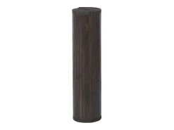 Alfombra rectangular bambú marrón oscuro 70x400 cm