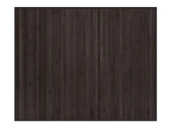 Alfombra rectangular bambú marrón oscuro 80x100 cm