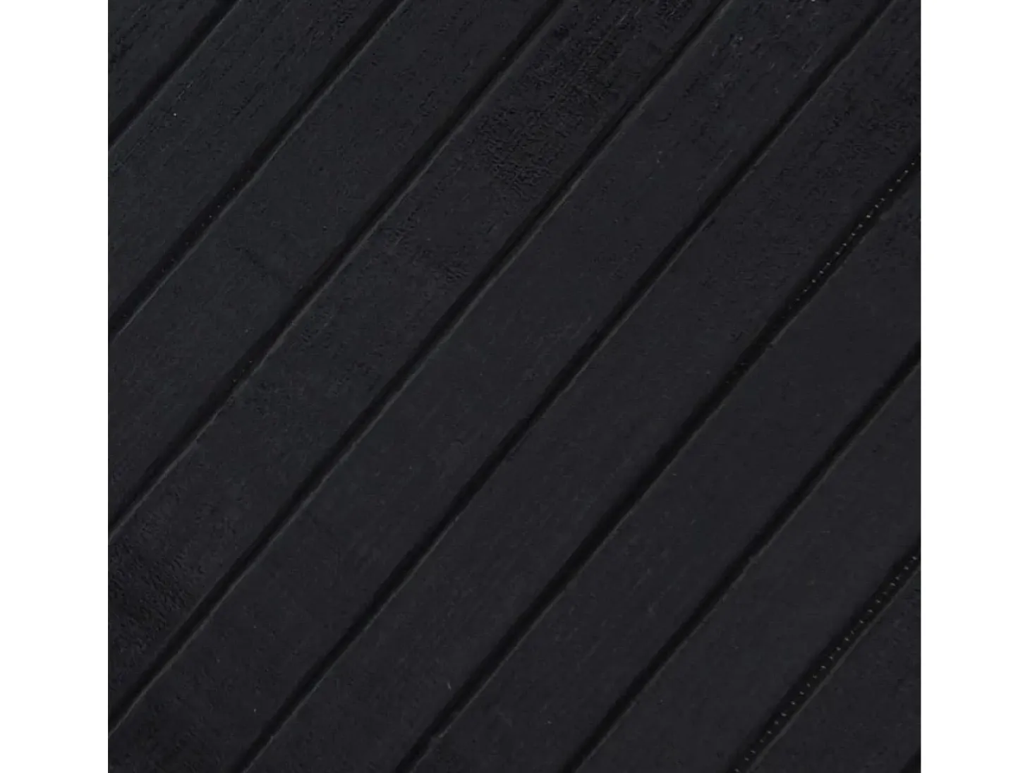 Alfombra rectangular bambú negro 60x300 cm