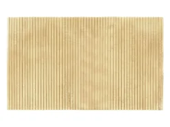 Alfombra rectangular bambú color natural claro 60x100 cm