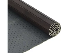 Alfombra rectangular bambú marrón oscuro 60x400 cm