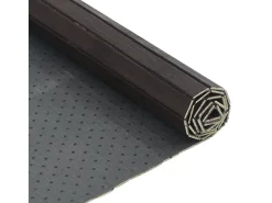 Alfombra rectangular bambú marrón oscuro 70x200 cm