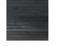Alfombra rectangular bambú gris 100x100 cm