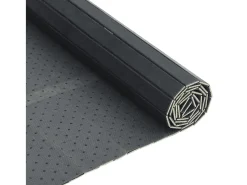 Alfombra rectangular bambú gris 100x100 cm