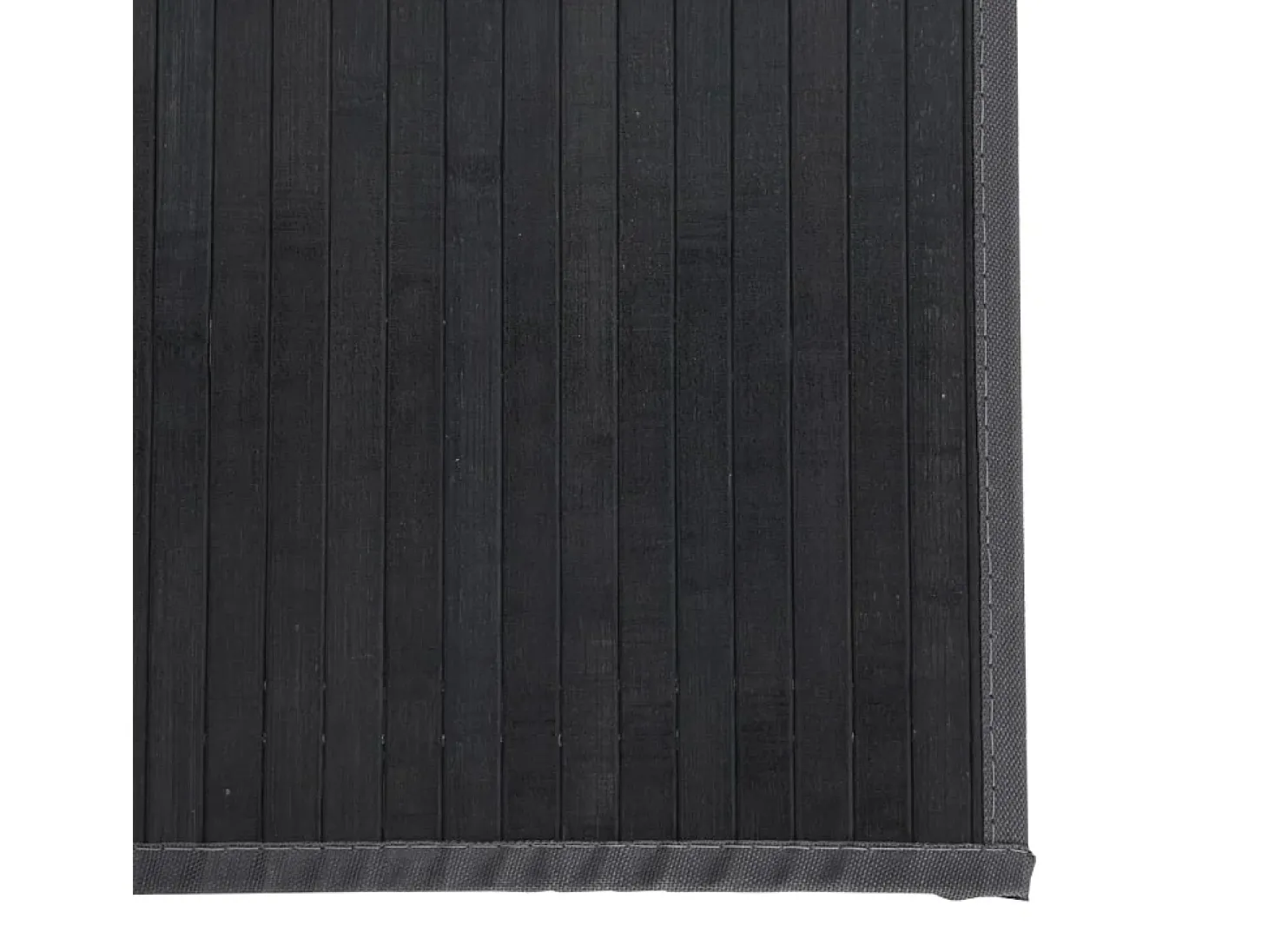 Alfombra rectangular bambú gris 70x200 cm