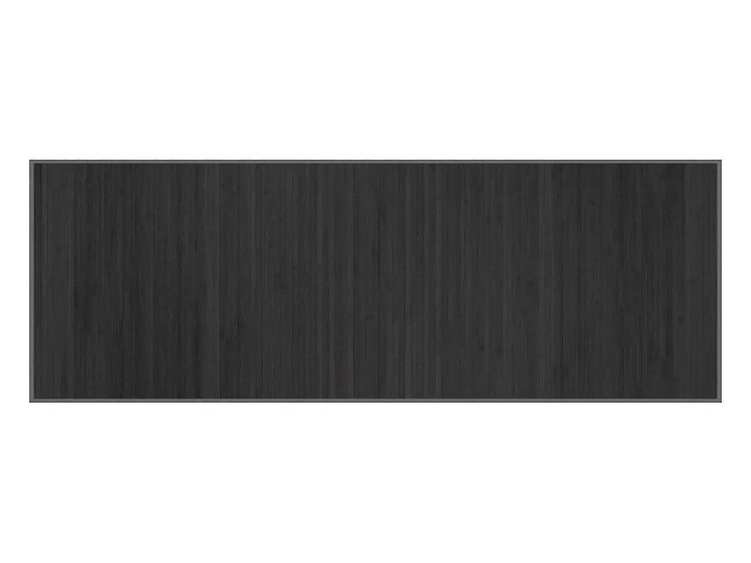 Alfombra rectangular bambú gris 70x200 cm