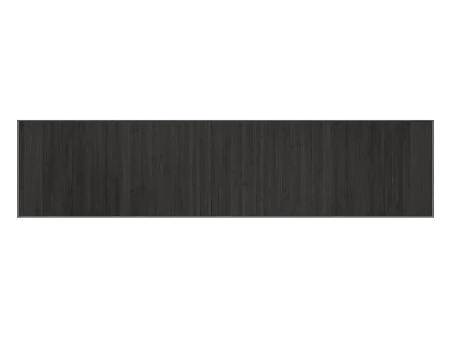 Alfombra rectangular bambú gris 70x300 cm