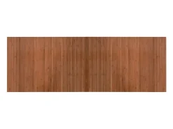 Alfombra rectangular bambú marrón 70x200 cm