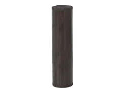 Alfombra rectangular bambú marrón oscuro 60x500 cm