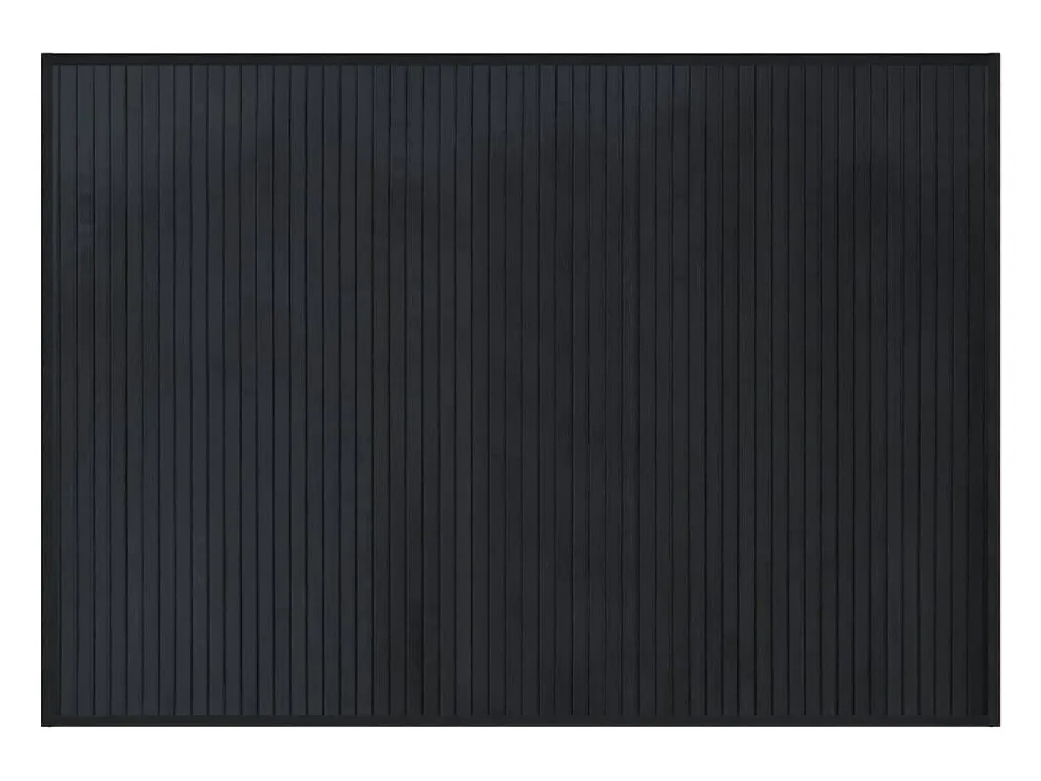 Alfombra rectangular bambú negro 70x100 cm