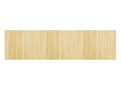 Alfombra rectangular bambú color natural claro 80x300 cm