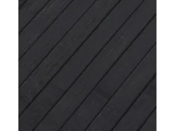 Alfombra rectangular bambú gris 80x200 cm