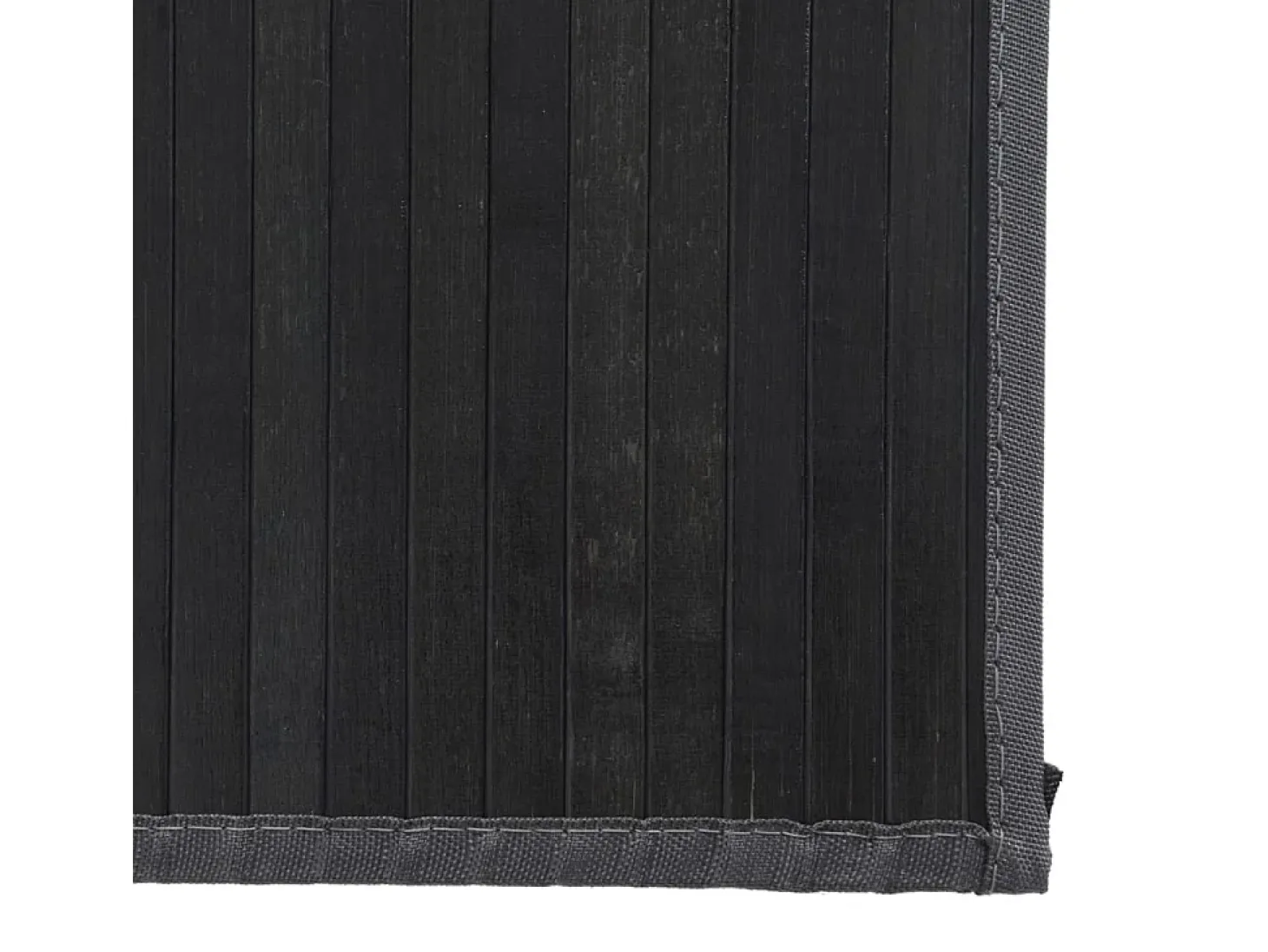 Alfombra rectangular bambú gris 80x200 cm