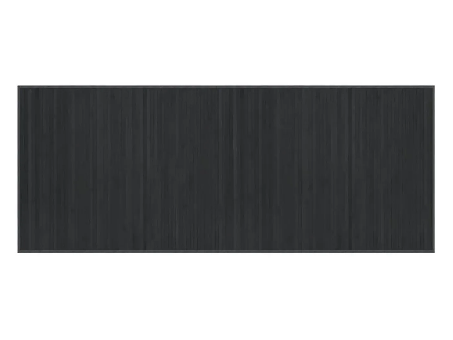 Alfombra rectangular bambú gris 80x200 cm