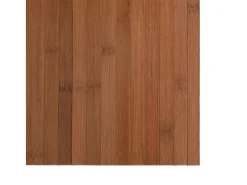 Alfombra rectangular bambú marrón 60x300 cm