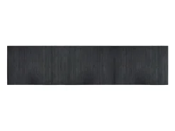 Alfombra rectangular bambú gris 70x300 cm