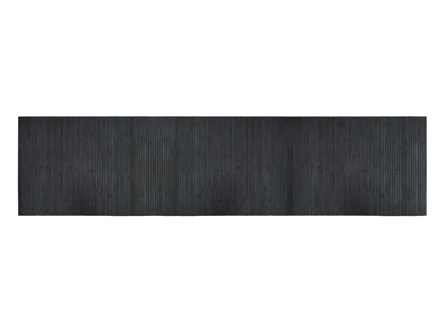 Alfombra rectangular bambú gris 70x300 cm