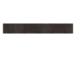 Alfombra rectangular bambú marrón oscuro 70x500 cm