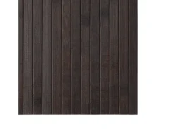 Alfombra rectangular bambú marrón oscuro 70x500 cm